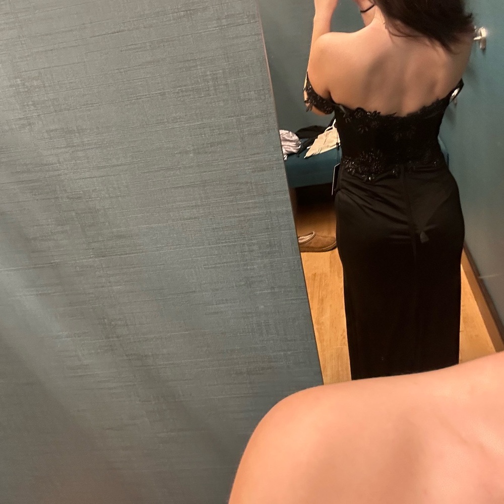 Terani Couture Black Prom Dress - Picture 3 of 3